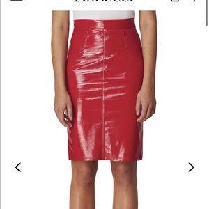 Fiorucci red vinyl skirt